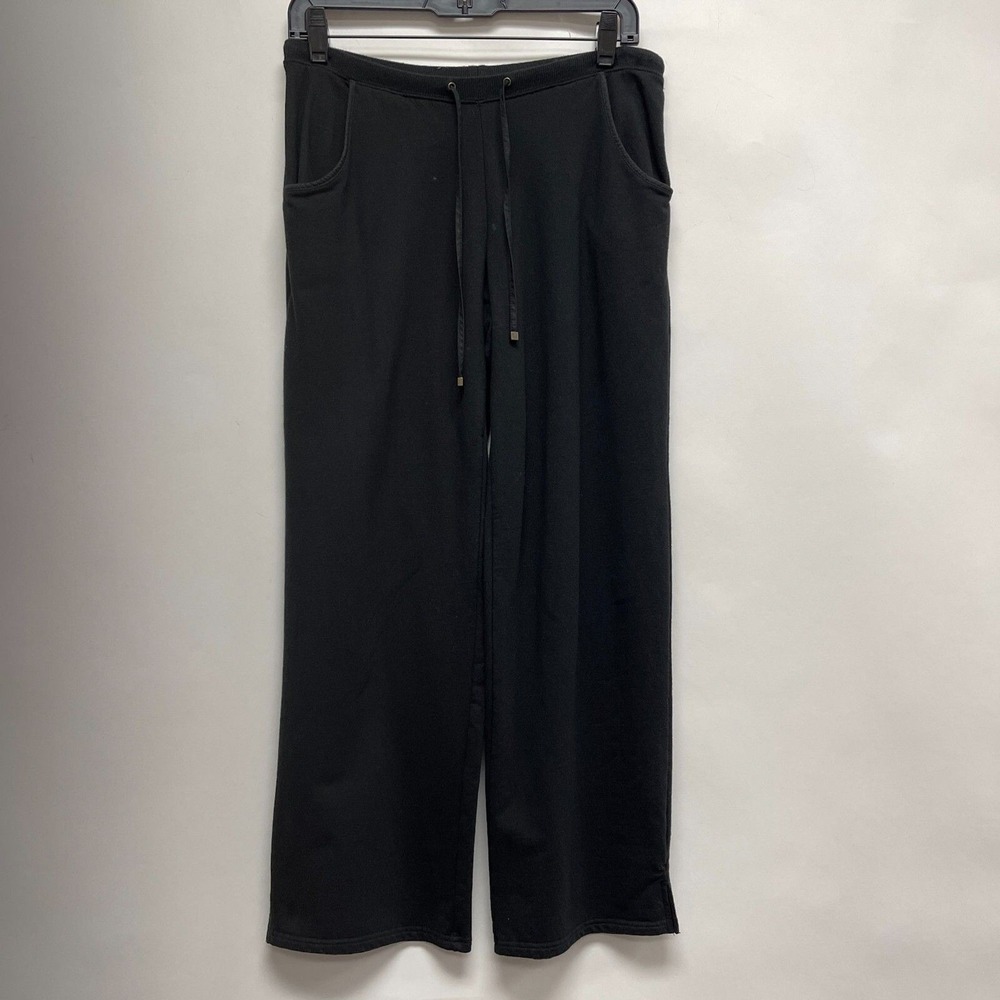 Charter Club Women's Pants Petite Black Drawstring Elastic Waist NWOT